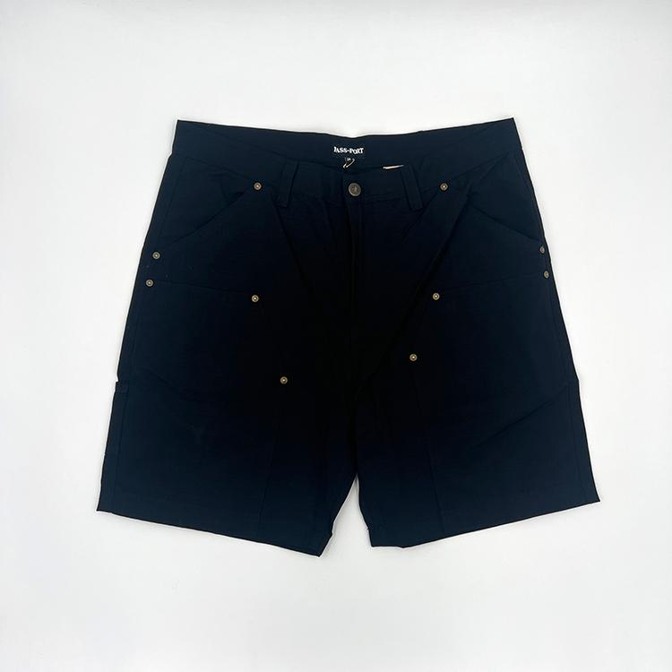 Ripstop Double Knee Club Short (Black)