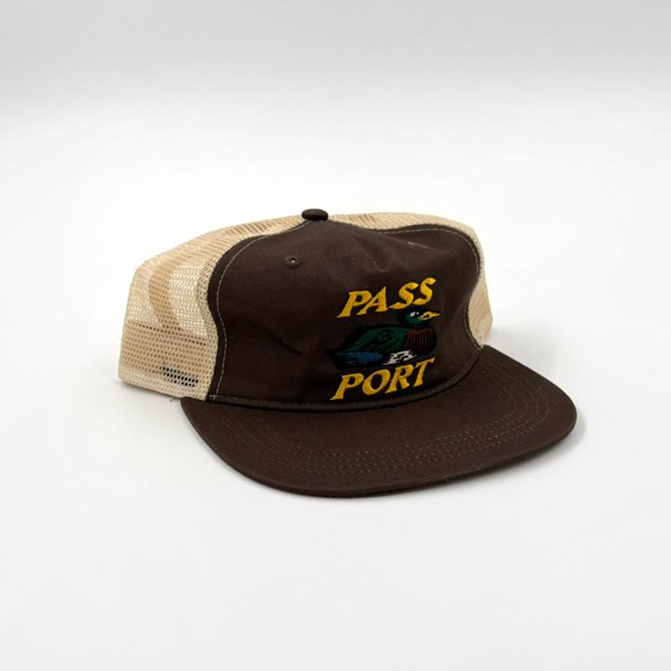 Fast Duck Workers Trucker Hat (Bark/Cream)