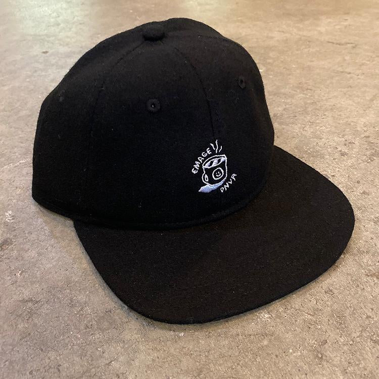 Coffee 6 Panel Cap (Black Wool)