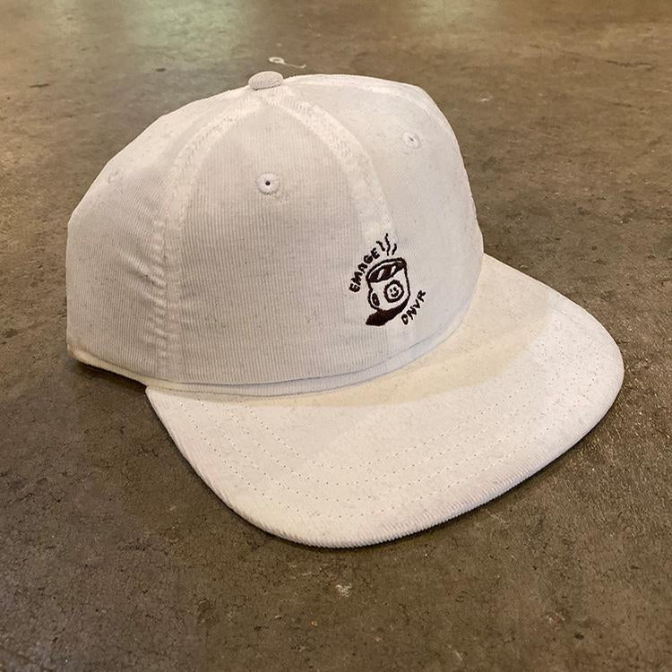 Coffee 6 Panel Cap (White Cord)