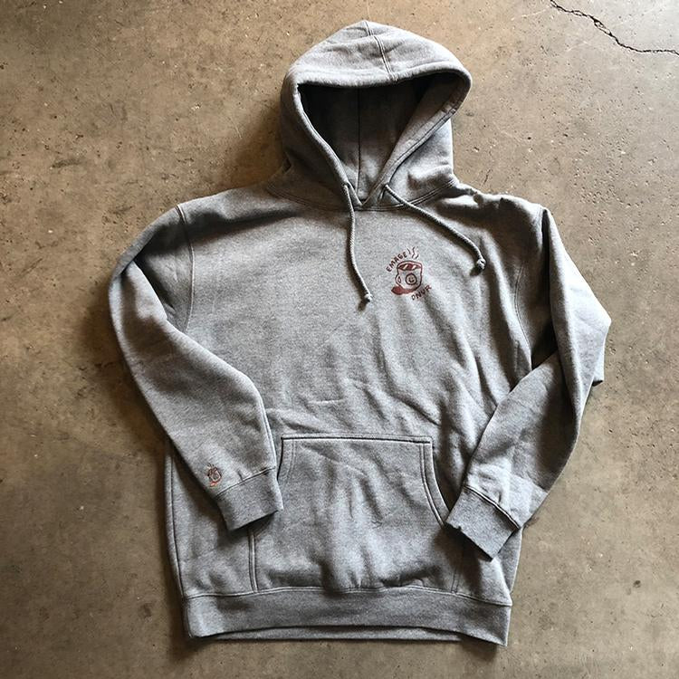 Coffee Hoodie (Gunmetal/Burgundy)