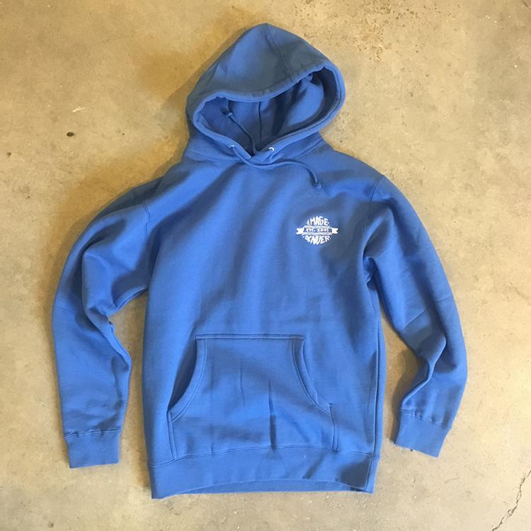 Embroidered Hoody (Blue/White)