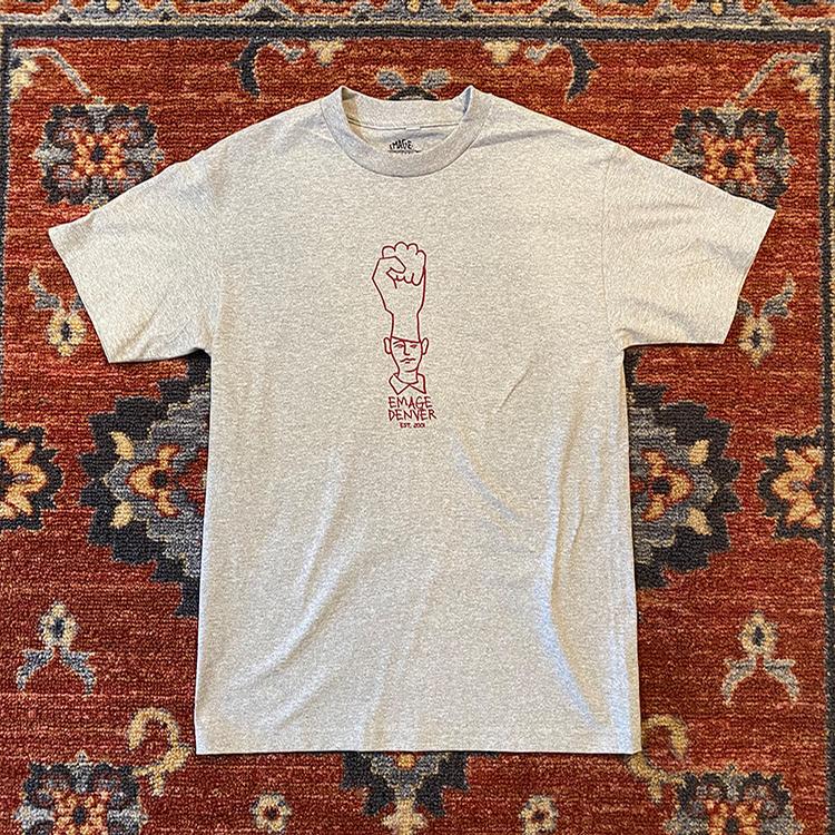 Gonz Sketchy Tee (Athletic Grey/Maroon)