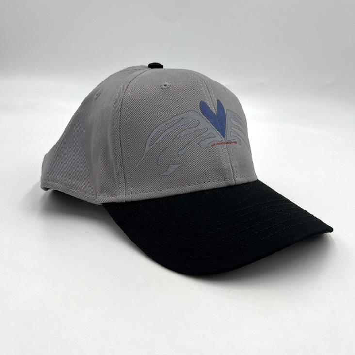 Heart Wings Hat (Grey/Black)
