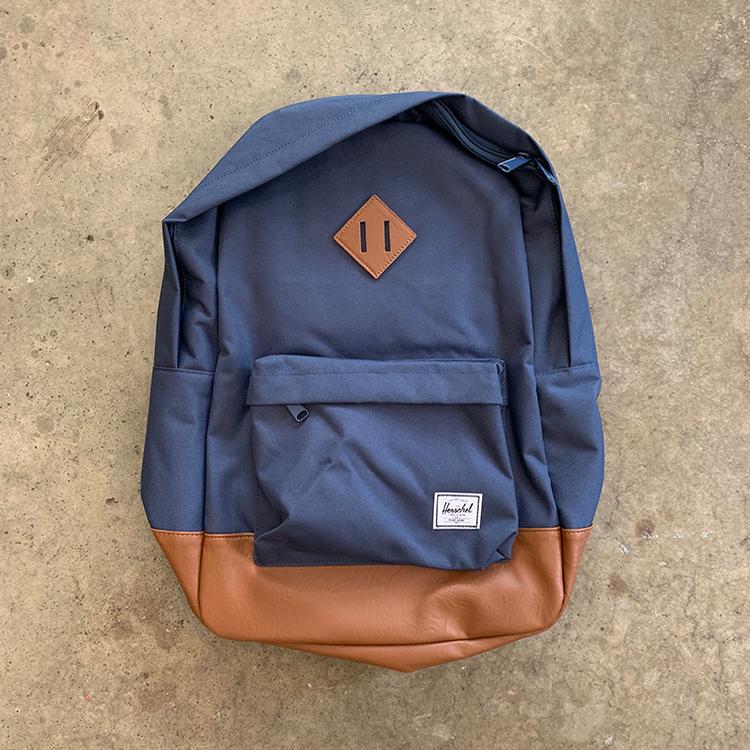 Heritage Backpack (Navy/Tan)