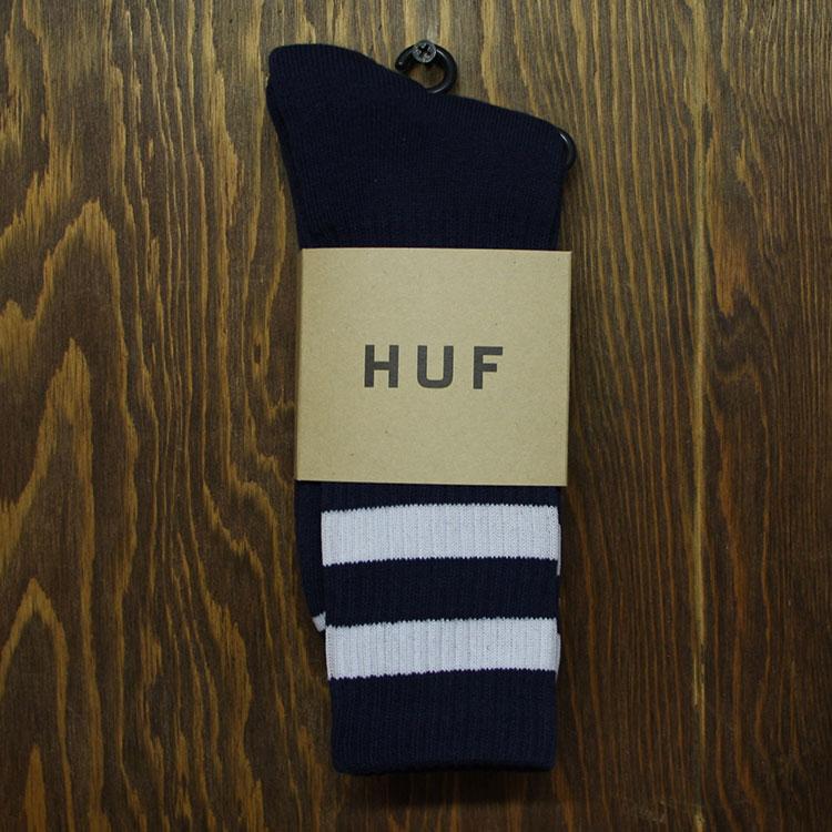 2 Stripe Crew Sock (Navy)