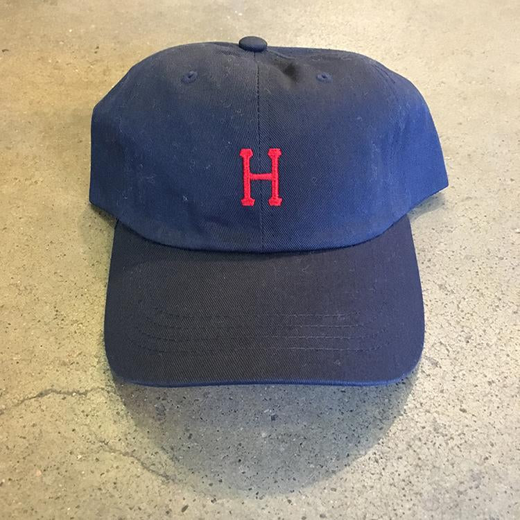 Classic H Curved Visor (Navy/Red)