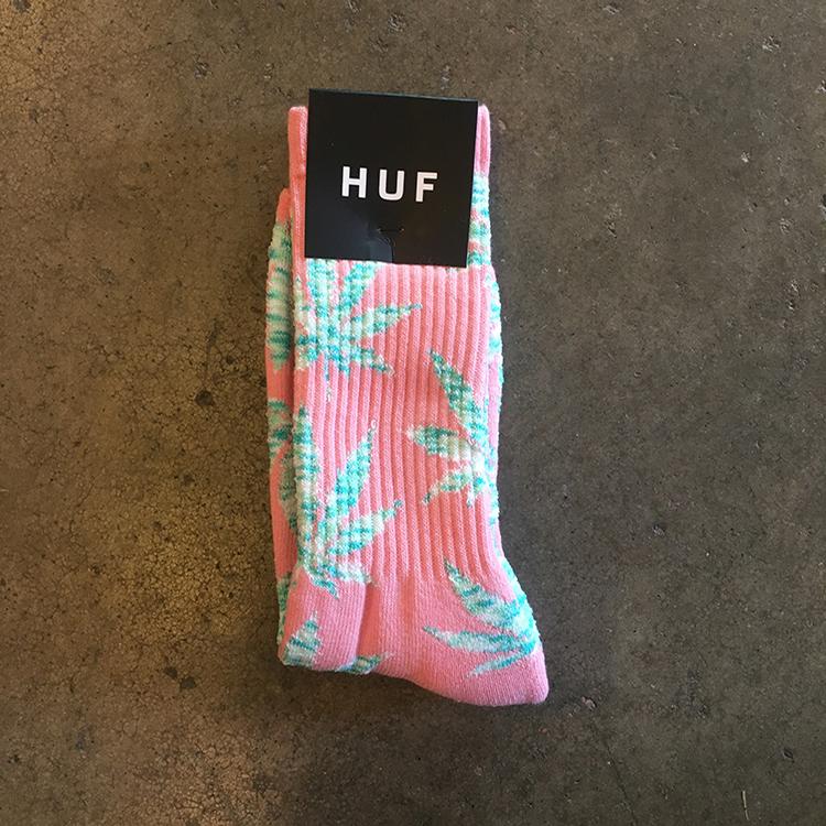 Melange Plantlife Crew Sock (Salmon/Mint)