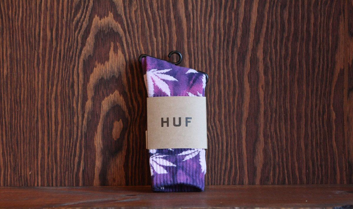 Tie Dye Plantlife Crew Sock (Purple)