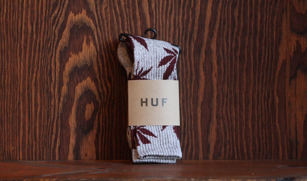 Plantlife Crew Sock (Grey/Wine)