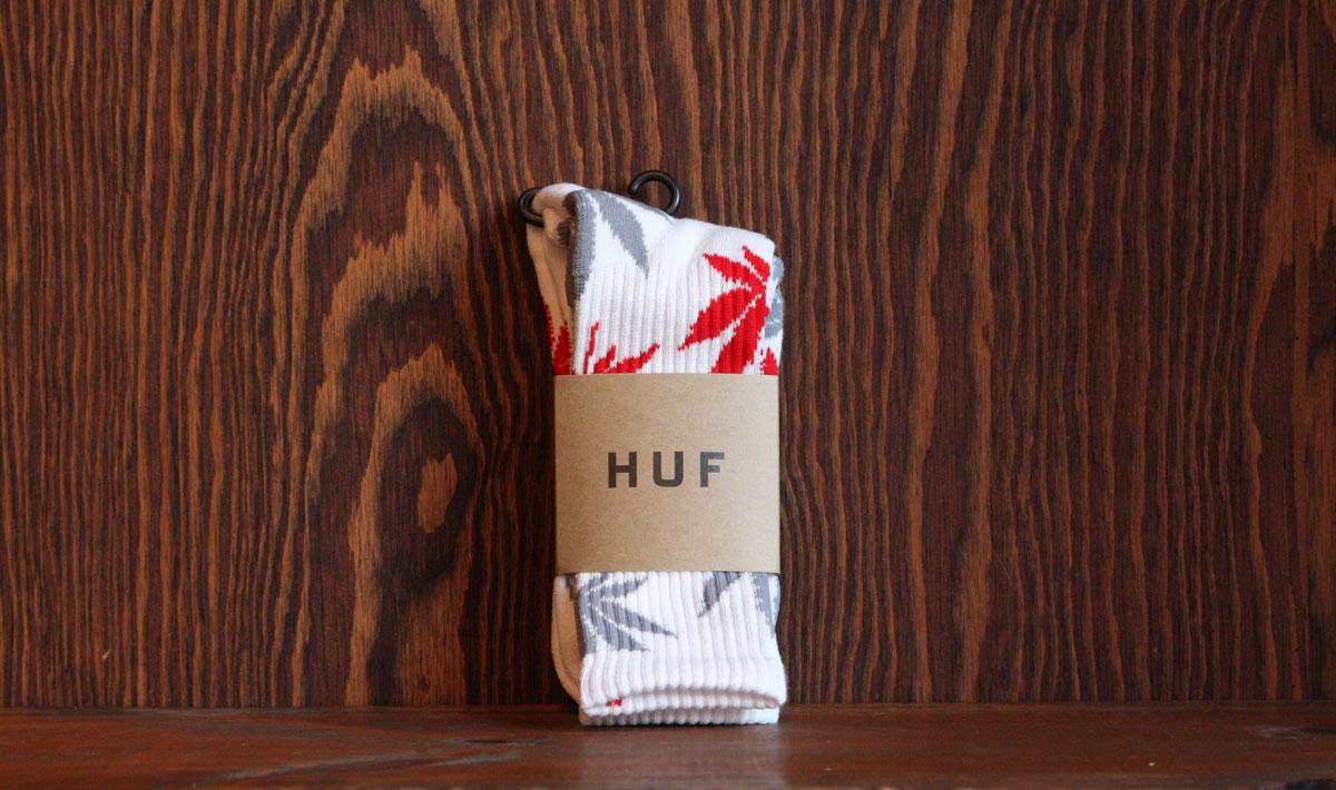 Plantlife Crew Sock (White/Grey/Red)