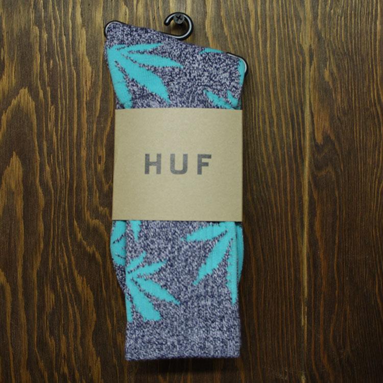 Plantlife Crew Sock (Navy Heather/Mint)