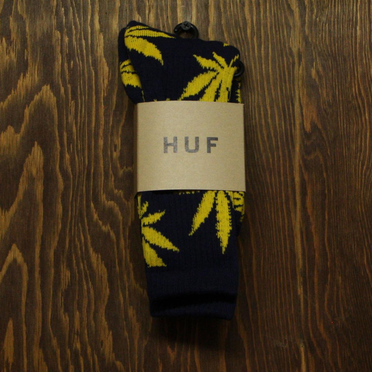 Plantlife Crew Sock (Navy/Gold)