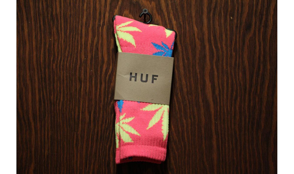 Neon Plantlife Crew Sock (NeonPink)