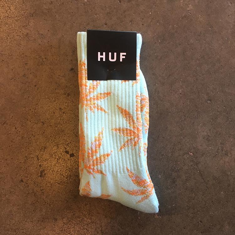 Melange Plantlife Crew Sock (Teal/Sand)
