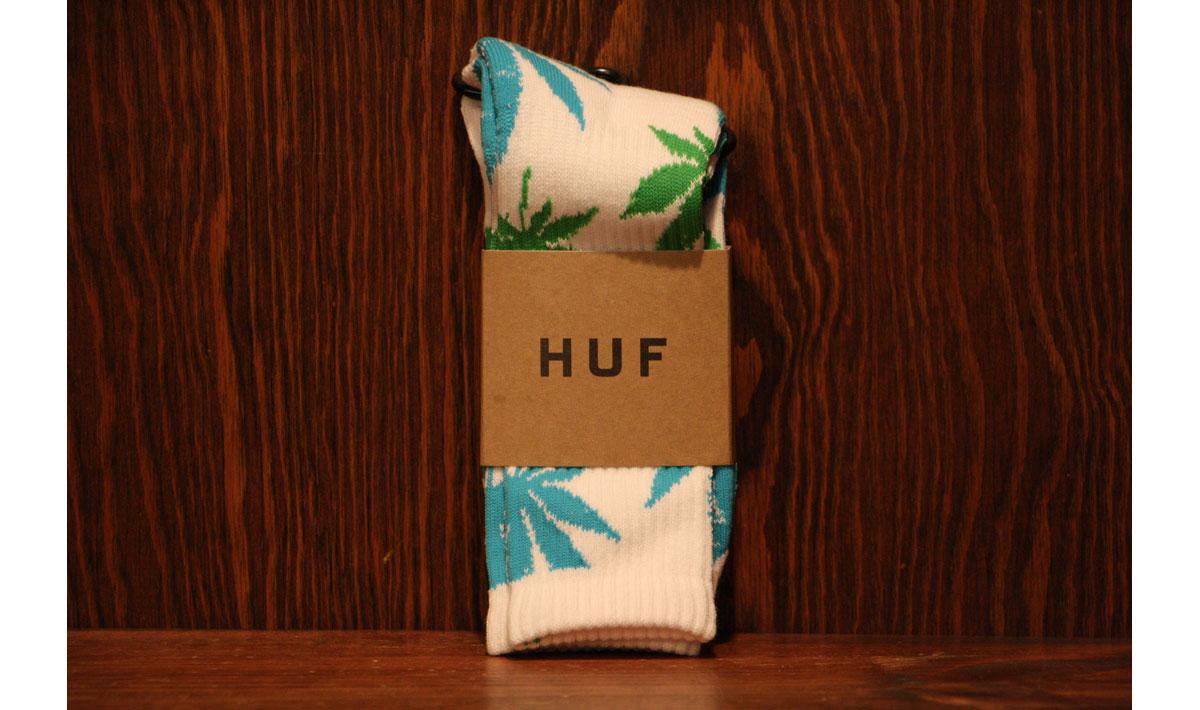 Plantlife Crew Sock (White/Blue/Green)
