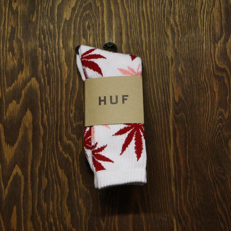 Plantlife Crew Sock (White/Pink/Red)