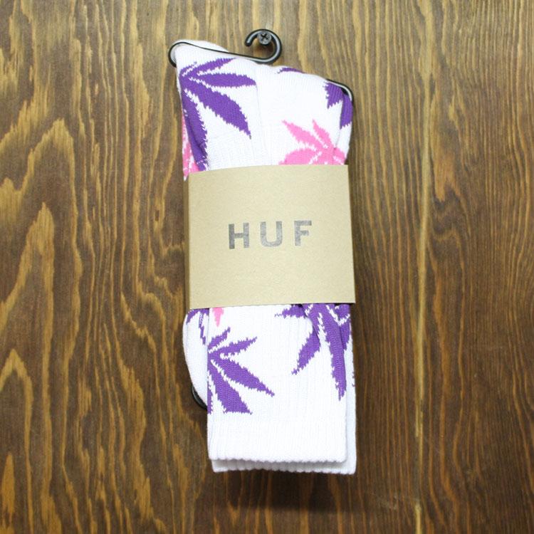 Plantlife Crew Sock (White/Purple)
