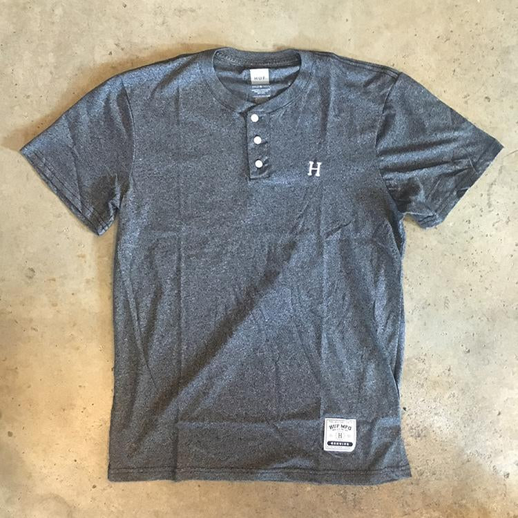Premium Heather Henley (Black)