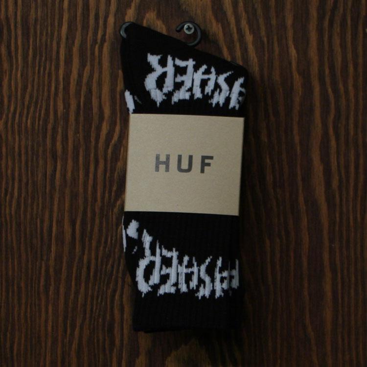 HUF X Thrasher Logo Socks (BLK)