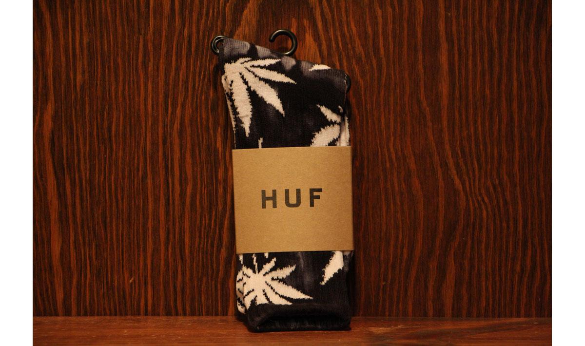 Tie Dye Plantlife Crew Sock (Black/White)