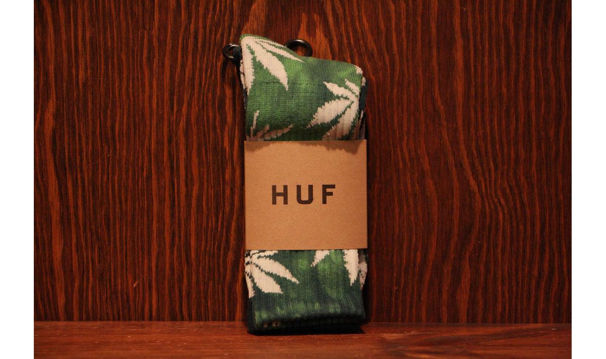 Tie Dye Plantlife Crew Sock (Lime/Navy)
