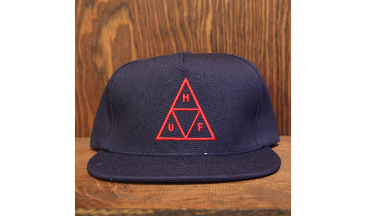 Triple Triangle Snapback (Navy)
