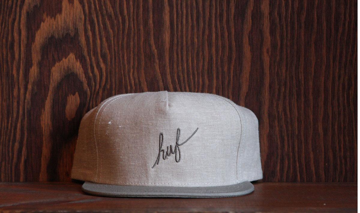 Tweed Script Snapback (Flax)