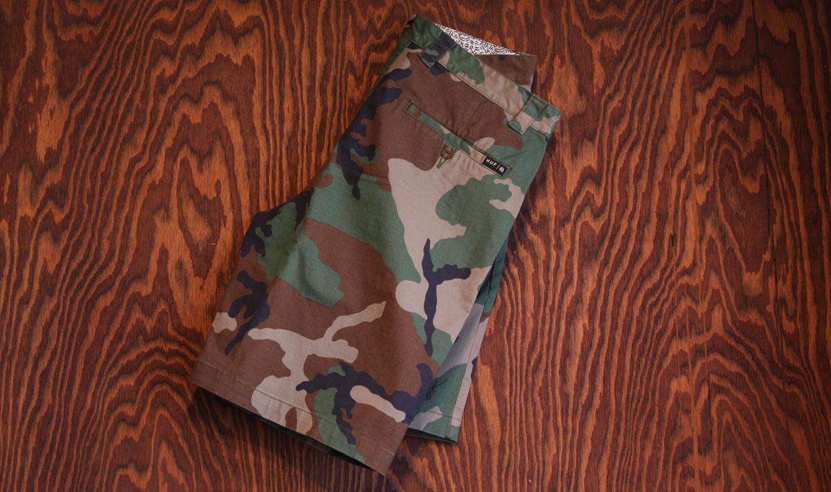 Twill Walk Short (Woodland Camo)