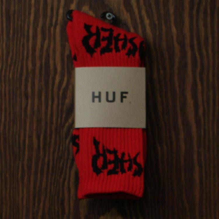 HUF X Thrasher Logo Socks (Red)