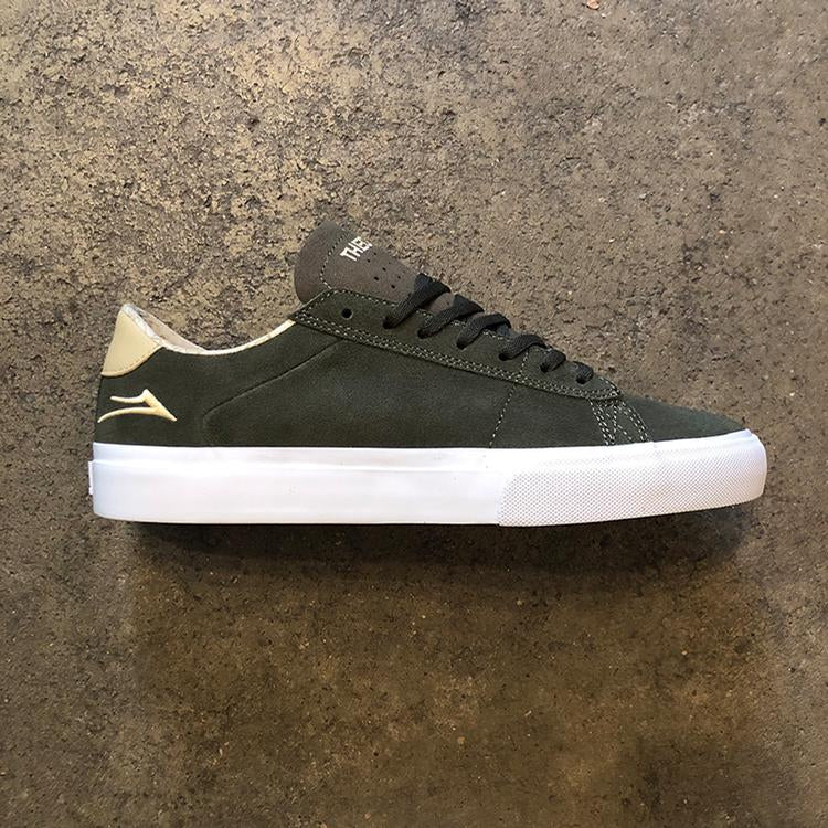 Theories Newport Low (Olive/Sand Suede)