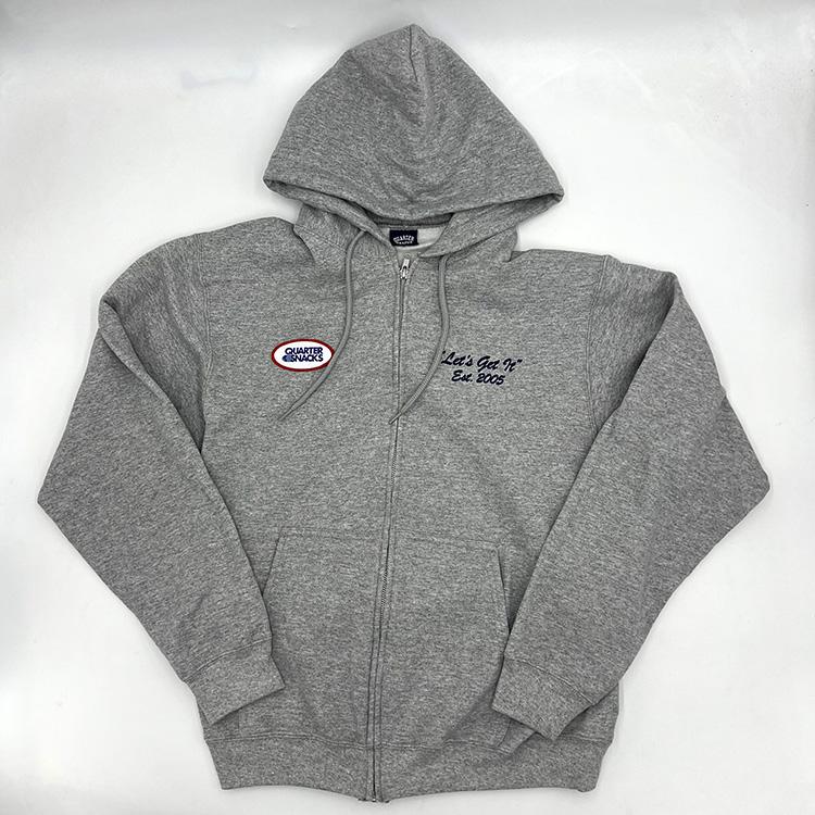Lets Get It Zip Hood (Heather Grey)