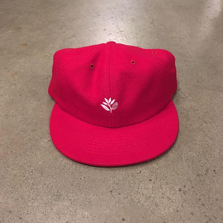 Plant 6 Panel Wool Hat (Red)