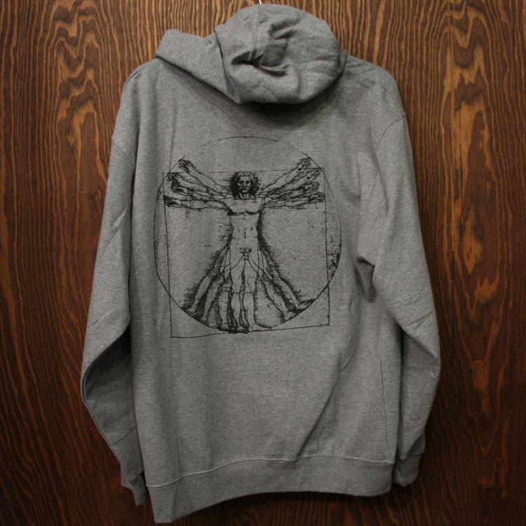 Da Vinci Pullover Hoodie (Grey/Black)
