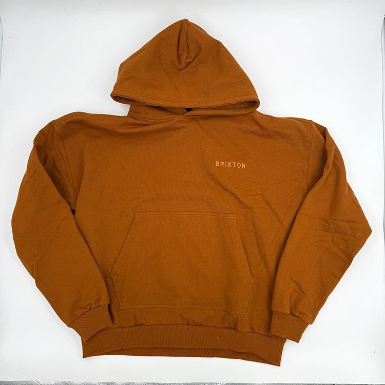 Embroidered Heavy Weight Hood (Rustic Caramel)