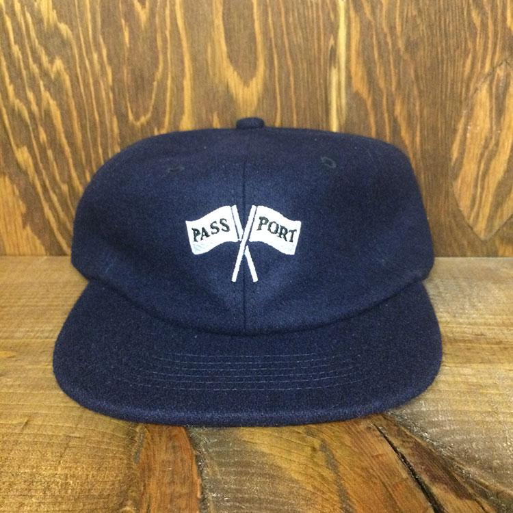 Cross Flags Wool 6 Panel (Navy)