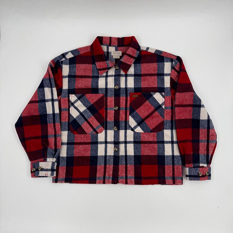 W Bowery Soft Brushed Flannel (Adrenaline Rush/Navy)