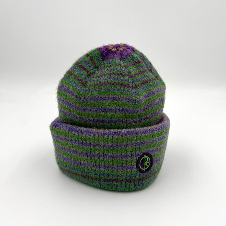 George Beanie (Purple/Green)