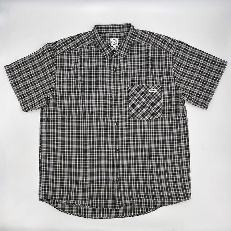 Mitchell Poplin Shirt (Graphite/Gold)