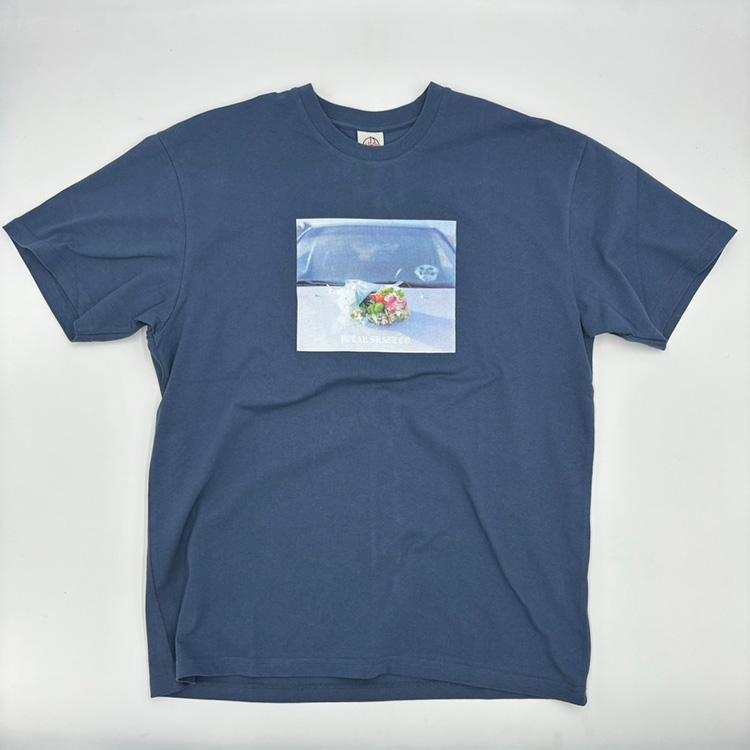 Dead Flowers Tee (Grey Blue)