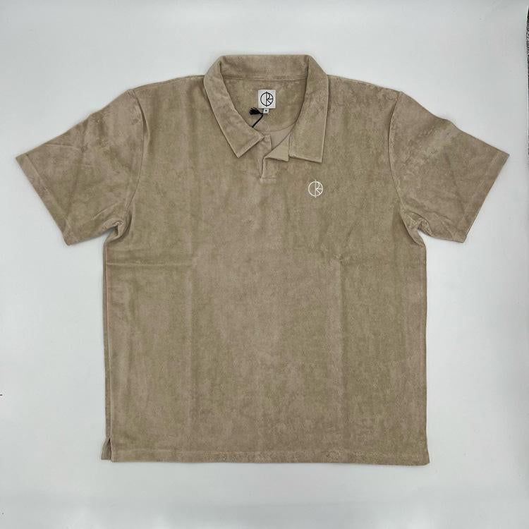 Open Collar Polo Shirt (Sand)