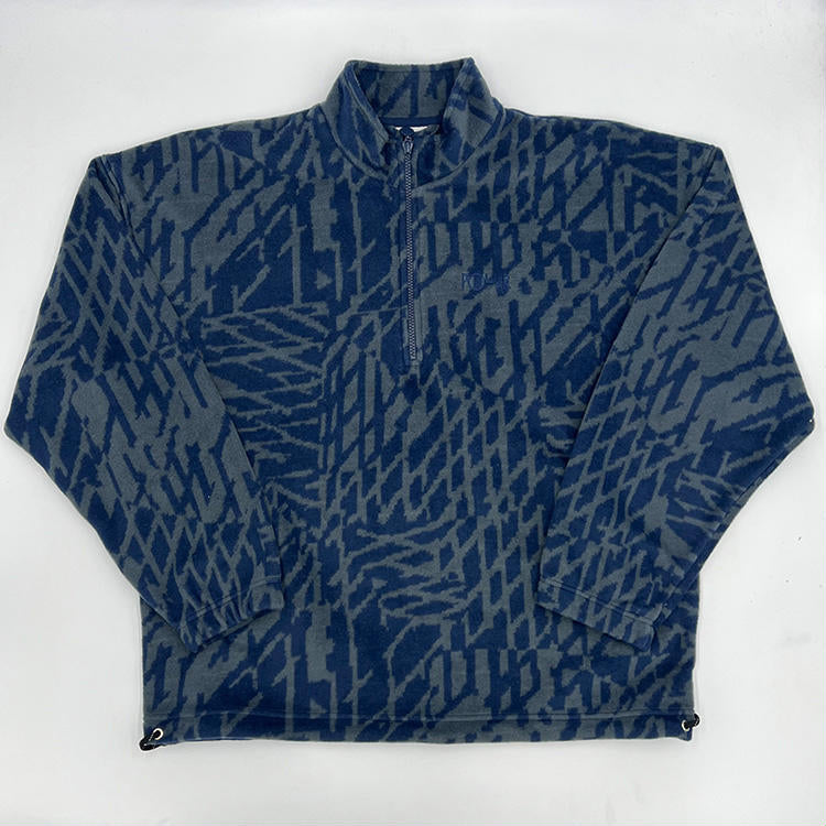 TK Fleece Pullover (Blue/Grey)