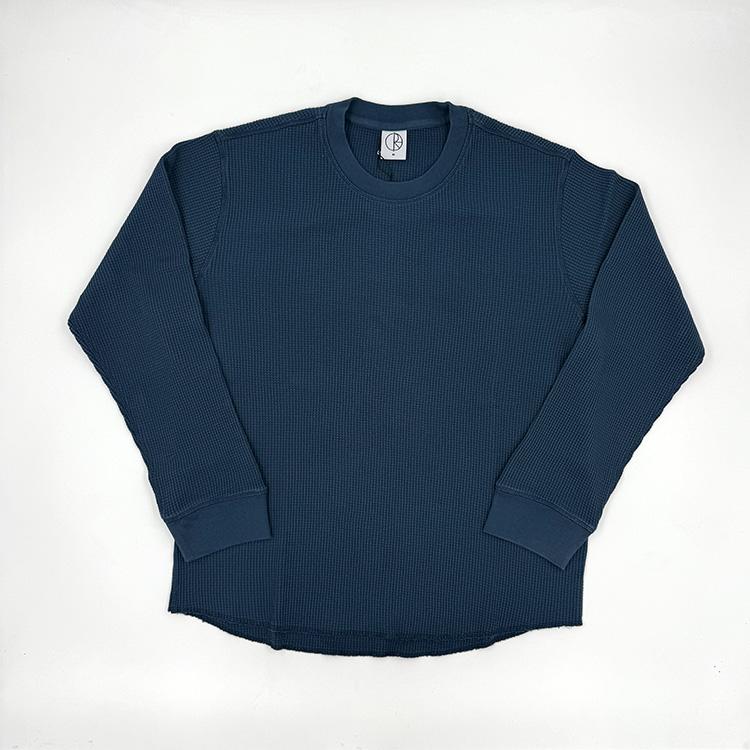 Dylan Ls Tee Waffle (Space Blue)
