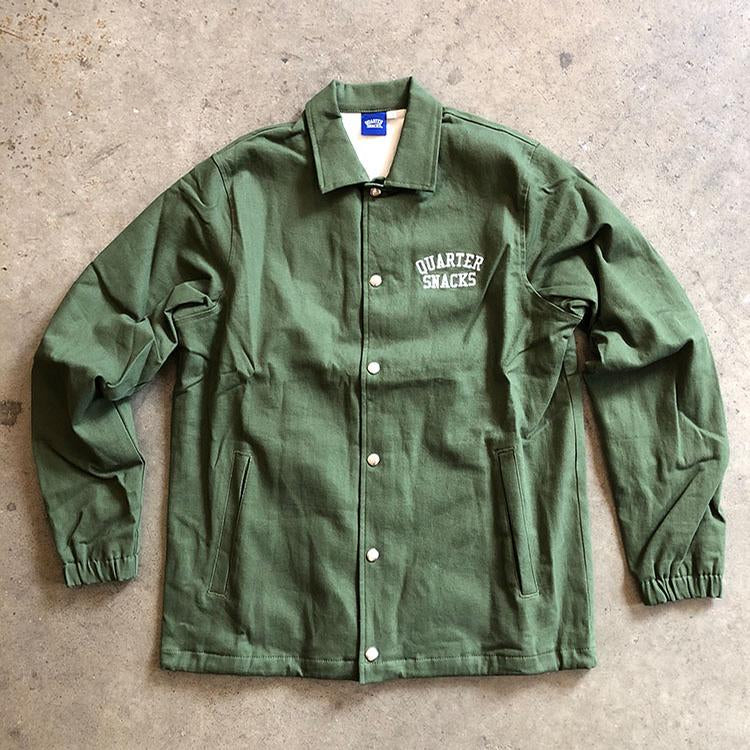 Cotton Canvas Coaches Jacket (Forest)