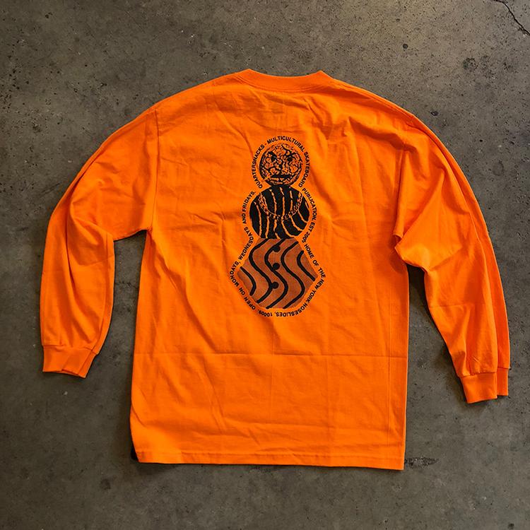 Snackman Flyer L/S Tee (Orange)