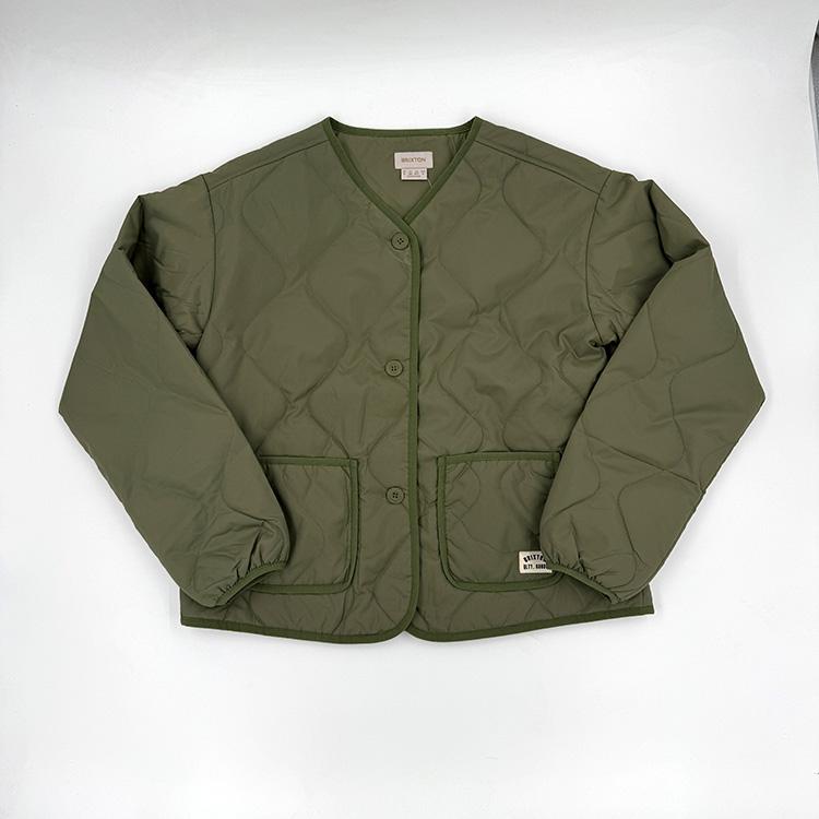 Delilah Quilted Jacket (Olive Surplus)