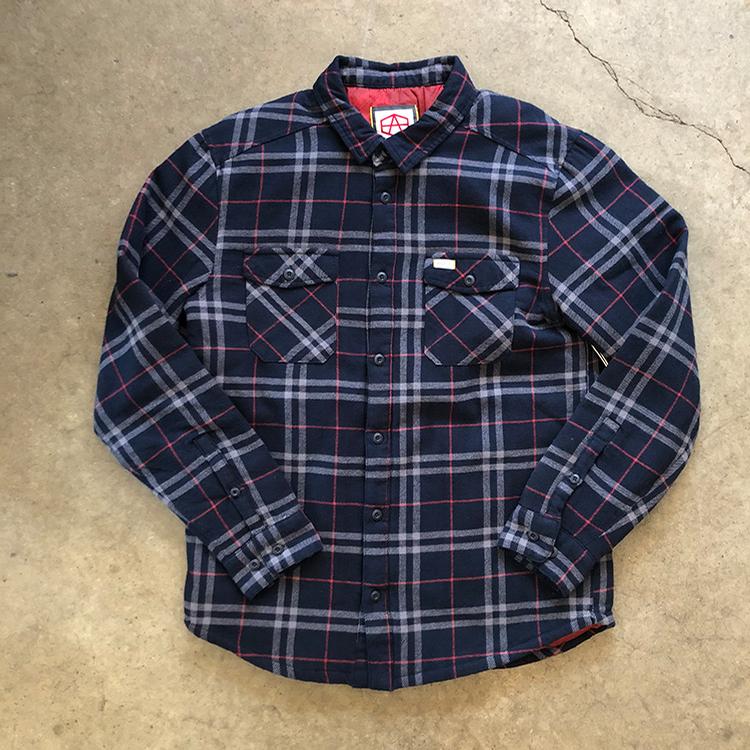 AR Plaid L/S (Navy)