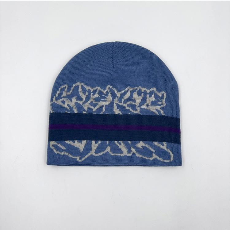 Stripe Beanie (Blue)