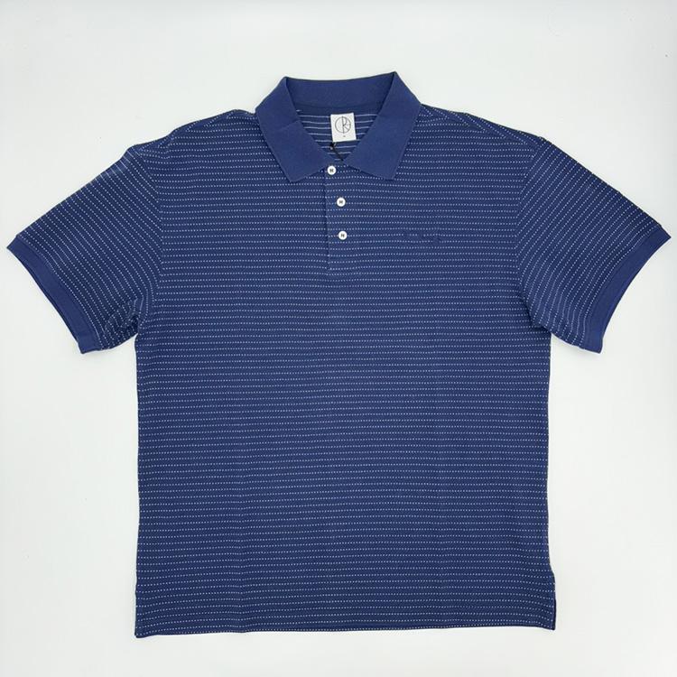 Surf Polo Shirt (Dots/Dark Blue)