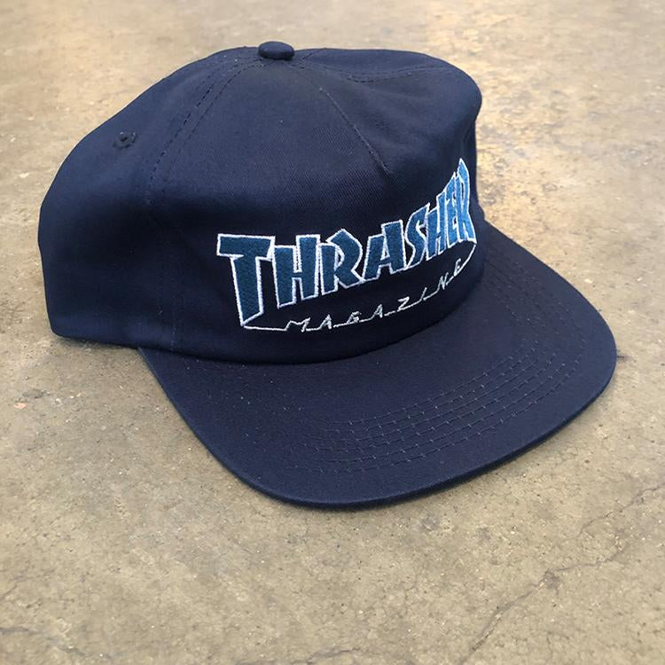 Outlined Snapback (Navy/Gray)